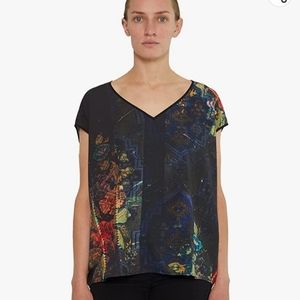 ❤️ GARY GRAHAM 422 FLOWY COCOON TOP, XS